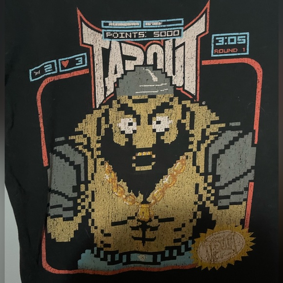 Vintage 8 Bit Kimbo Slice Tapout shirt - Picture 3 of 5